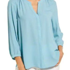 ***SOLD*** NYDJ light blue pintuck button down blouse - Medium
